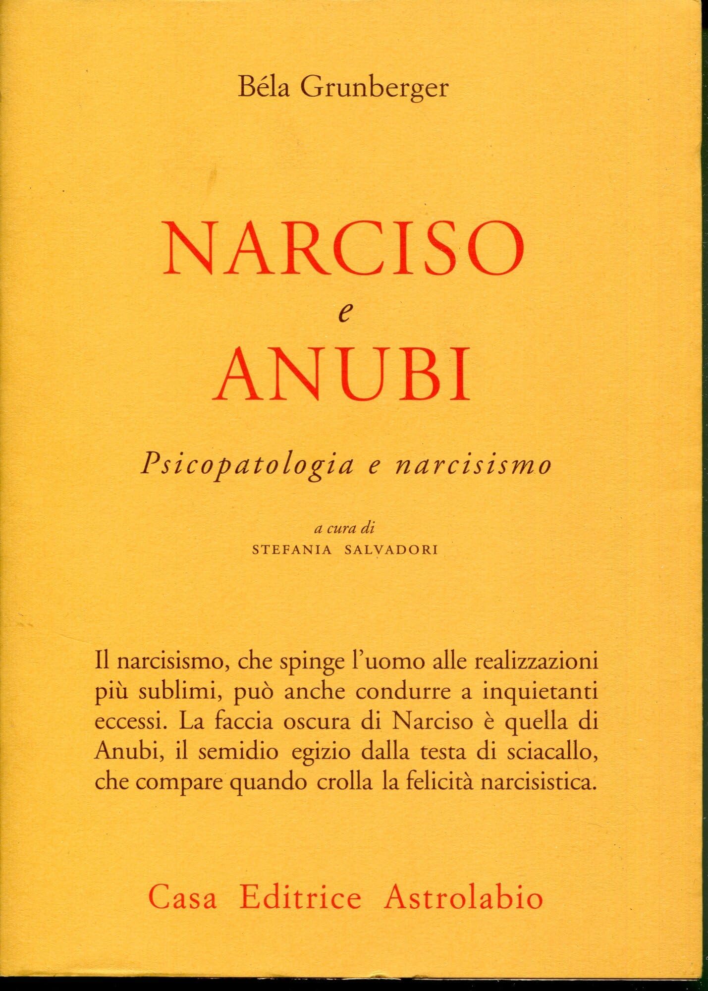 Narciso e Anubi. Psicopatologia e narcisismo (Psiche e coscienza) Books