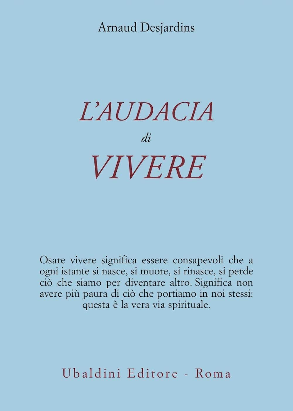 L' audacia di vivere book