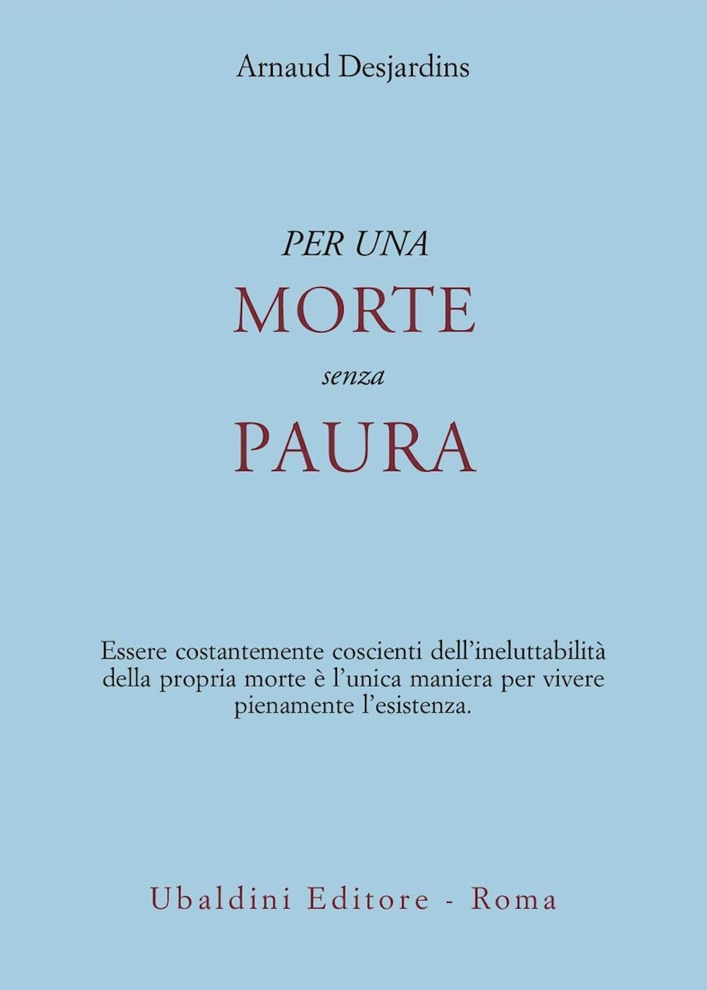 Per una morte senza paura book