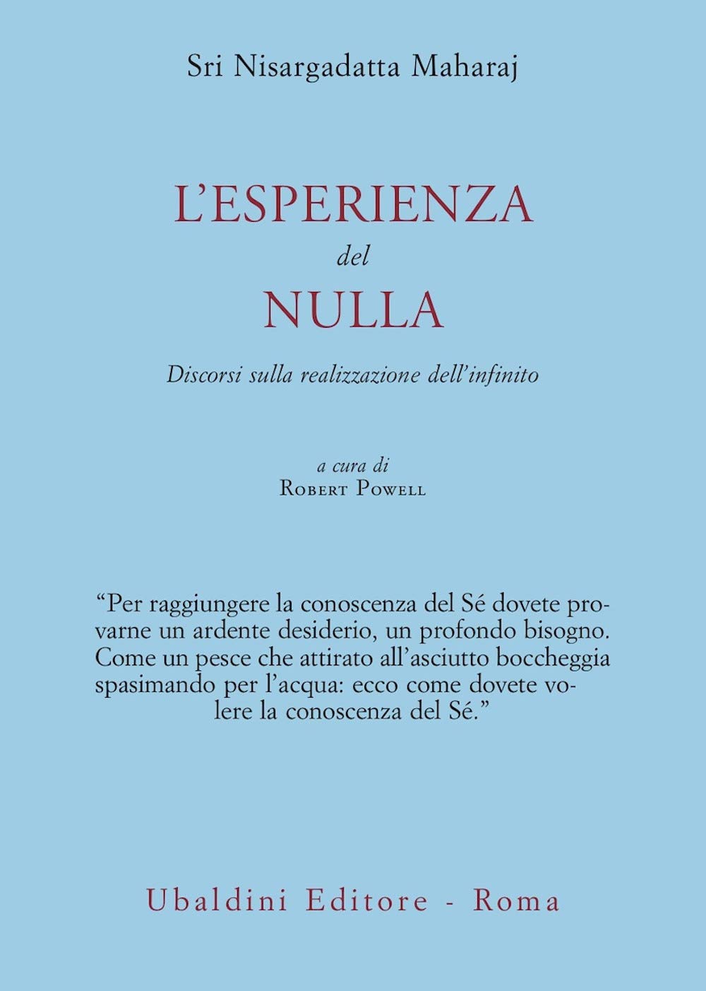 L'esperienza del nulla. Discorsi sulla realizzazione dell'infinito (Civiltà dell'Oriente) Philosophy