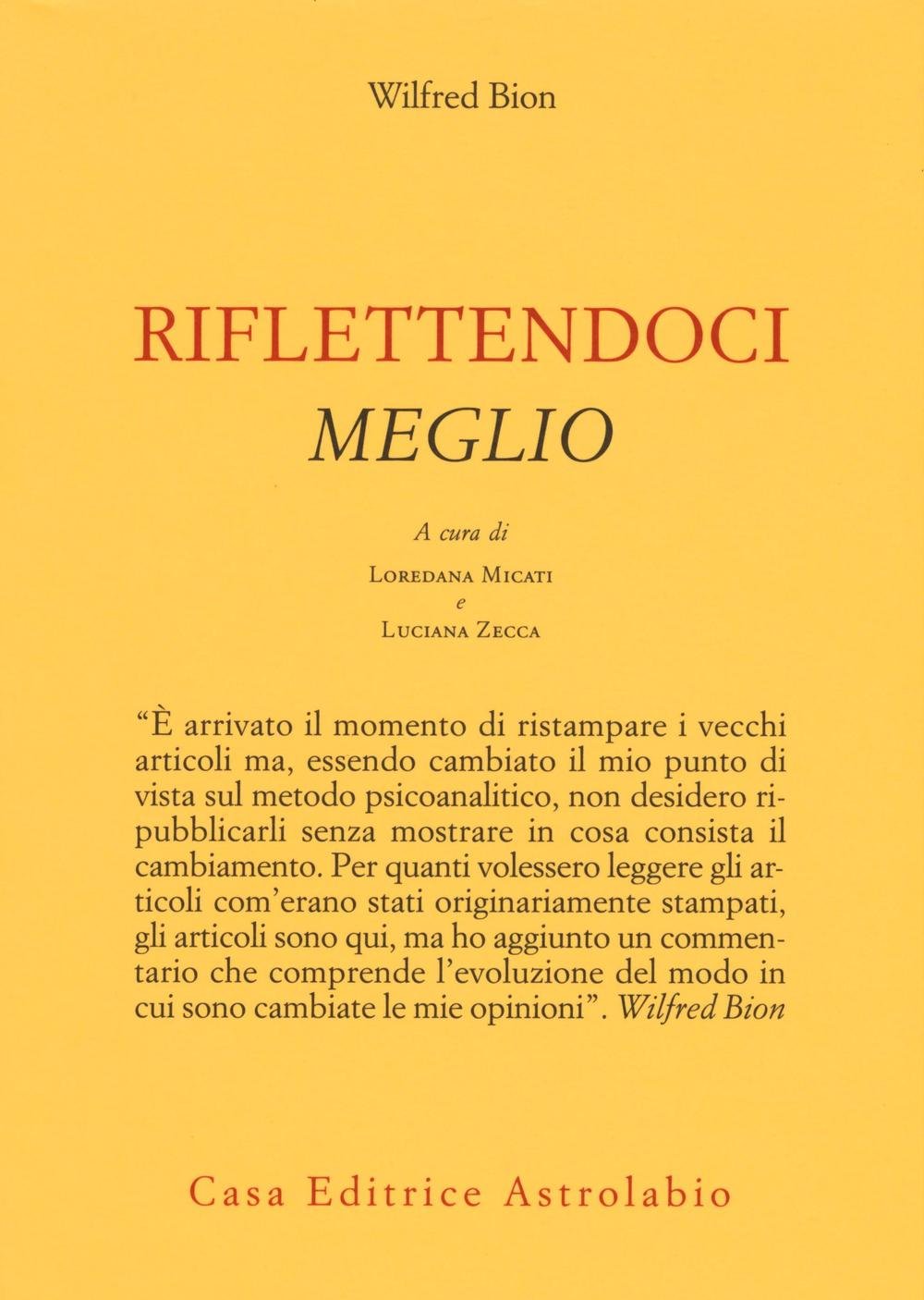 Riflettendoci meglio (Psiche e coscienza) Psychology