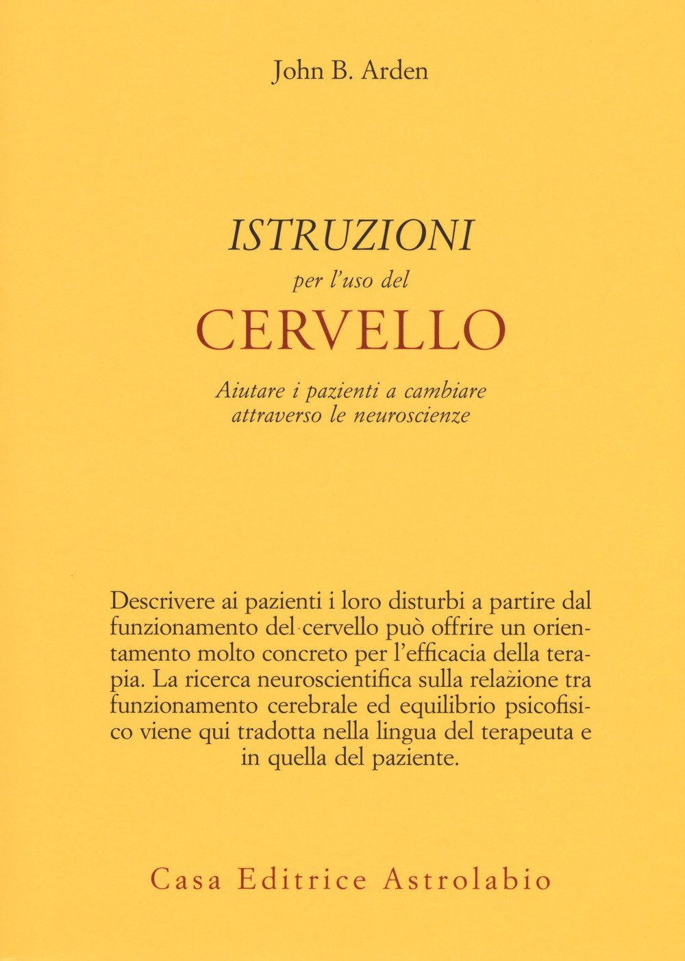 Istruzioni per l'uso del cervello book