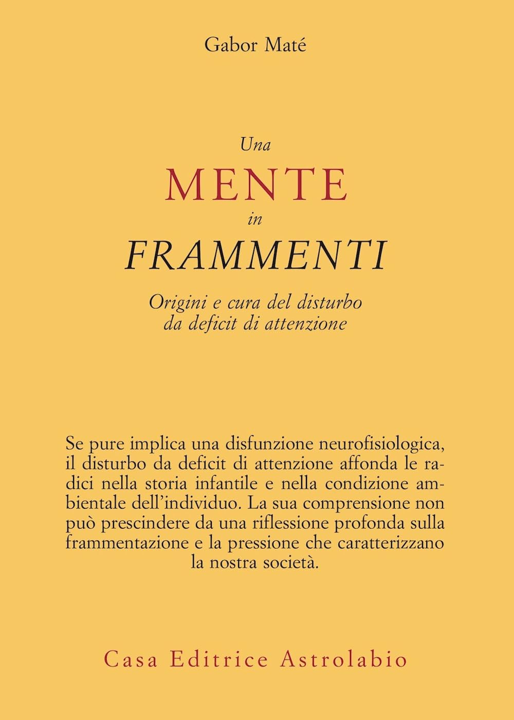 Una mente in frammenti. Origini e cura del disturbo da deficit di attenzione book