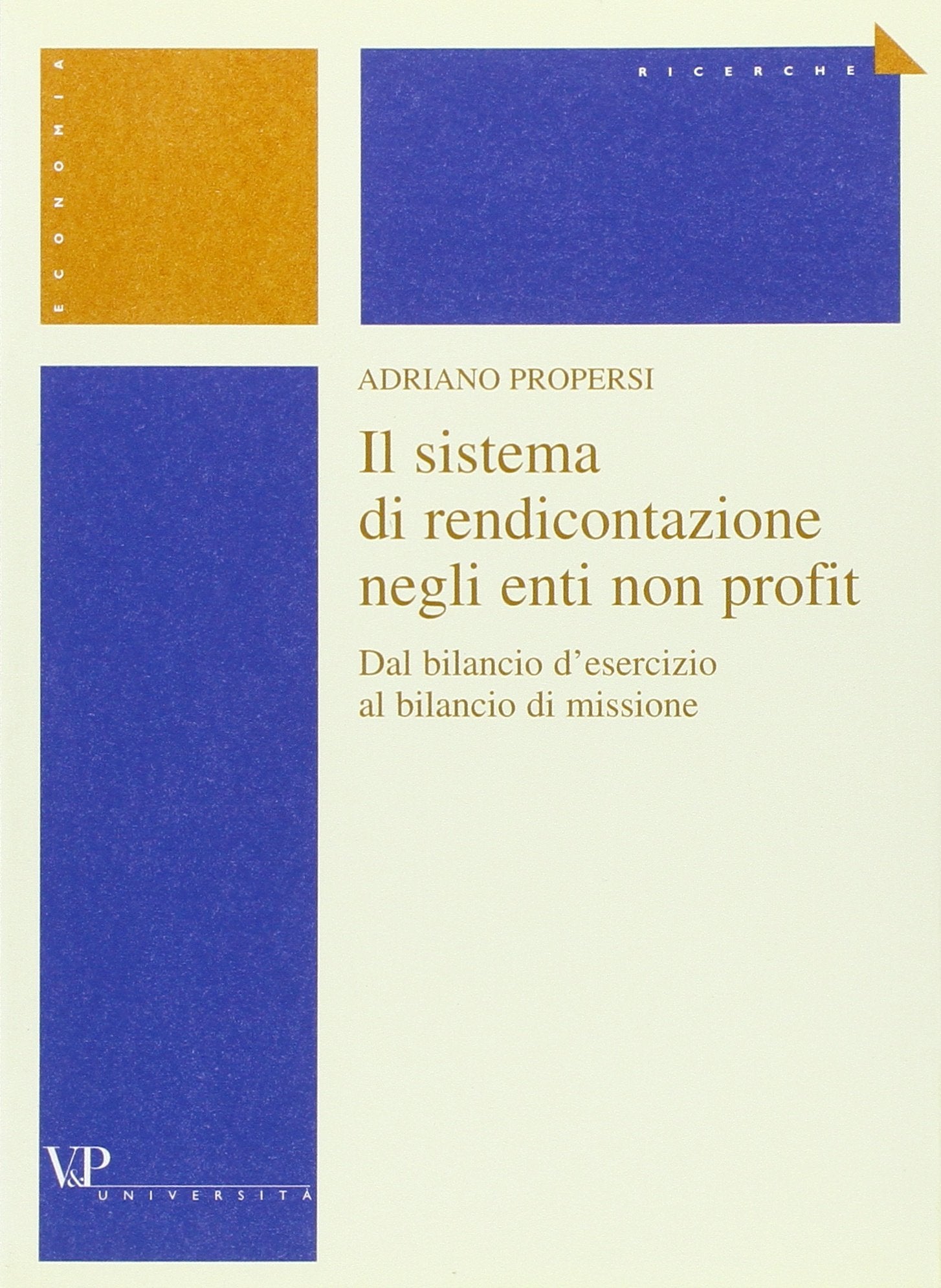 Il sistema di rendicontazione negli enti non profit. Dal bilancio d'esercizio al bilancio di missione (Trattati e manuali. Economia) Social Sciences