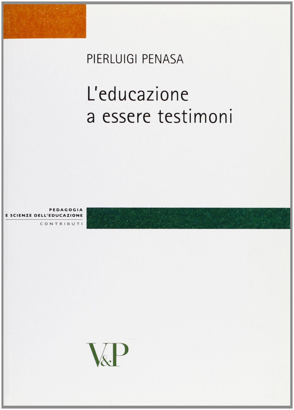L'educazione a essere testimoni (Strumenti/Pedagogia e sc. ed./Contributi) Education & Training
