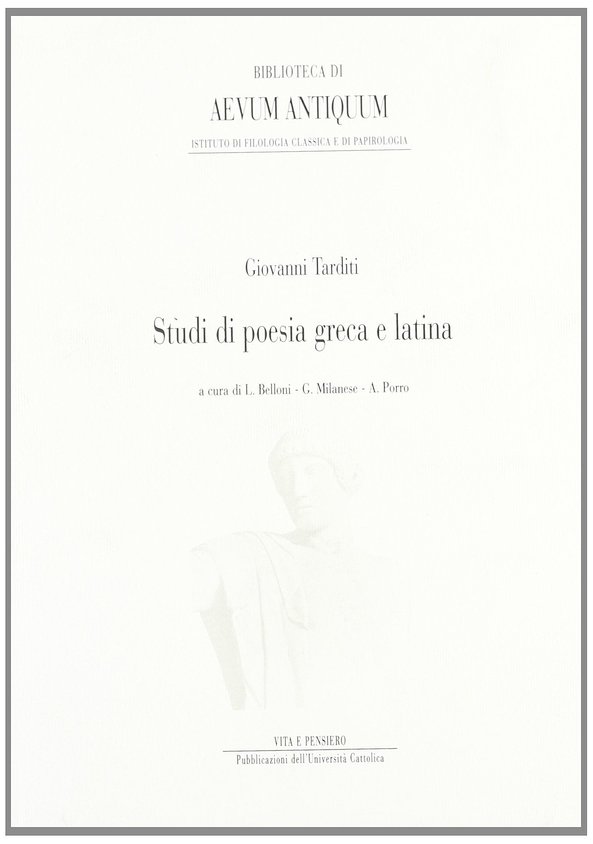 Studi di poesia greca e latina (Università/Ricerche/Lett. greca e latina) Contemporary literature