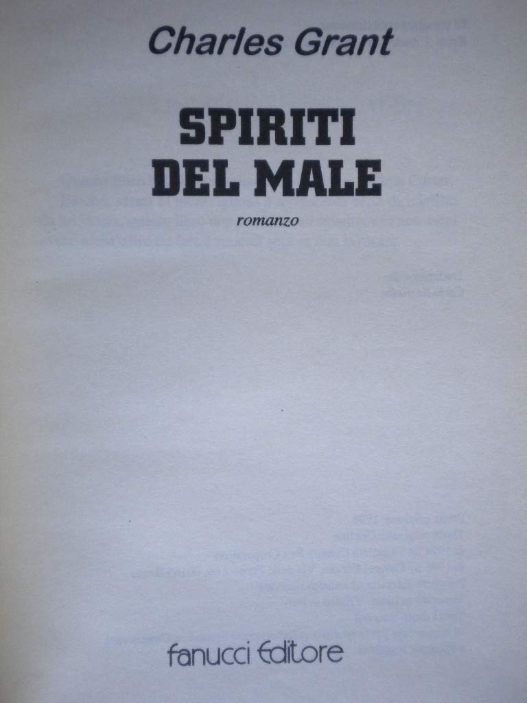 Spiriti Del Male - The X Files Books
