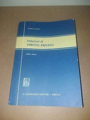Istituzioni di diritto privato. Ediz. minore book