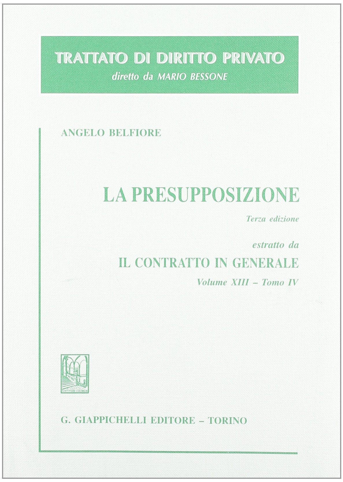 La presupposizione (Trattato di diritto privato) Law