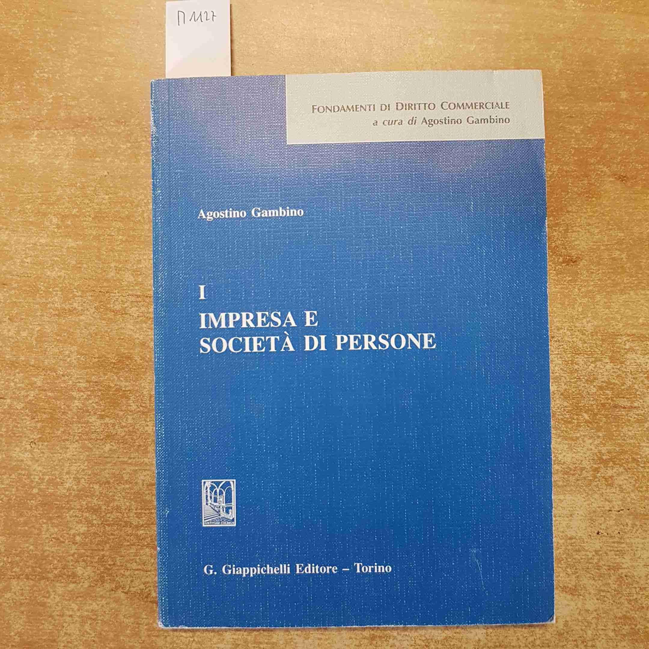 Impresa e società di persone (Vol. 1) (Fondamenti di diritto commerciale) Law