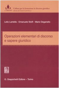 Operazioni elementari di discorso e sapere giuridico (Il trivio) Law