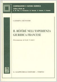 Il référé nell'esperienza giuridica francese (Comparazione e cultura giuridica) Law