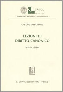 Lezioni di diritto canonico (Lumsa. Fac. di giur. Materiale didattico) Law