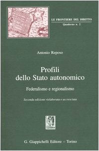 Profili dello Stato autonomico. Federalismo e regionalismo book