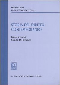 Storia del diritto contemporaneo. Lezioni book