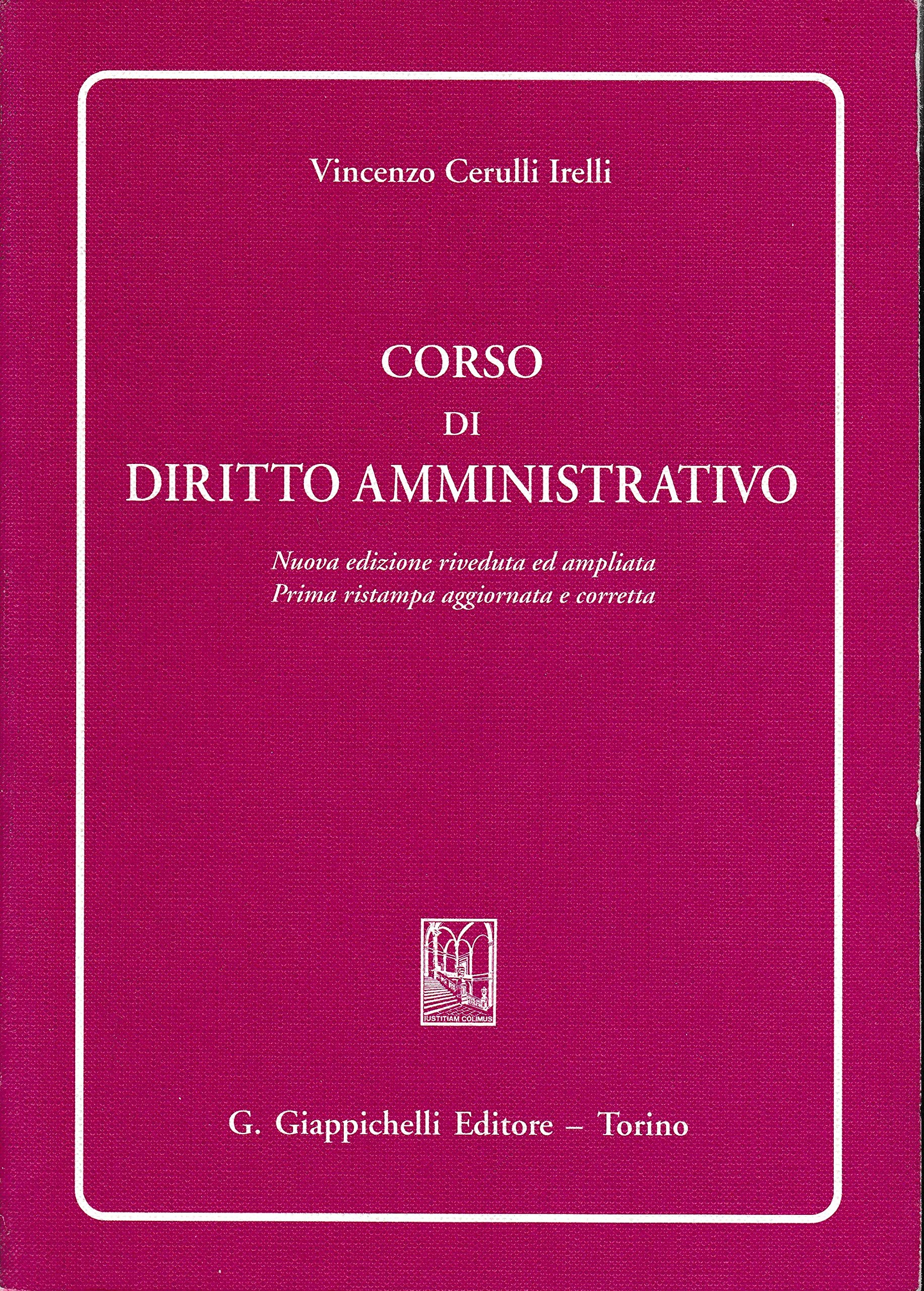 Corso di diritto amministrativo Law