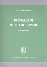Breviario di diritto del lavoro book