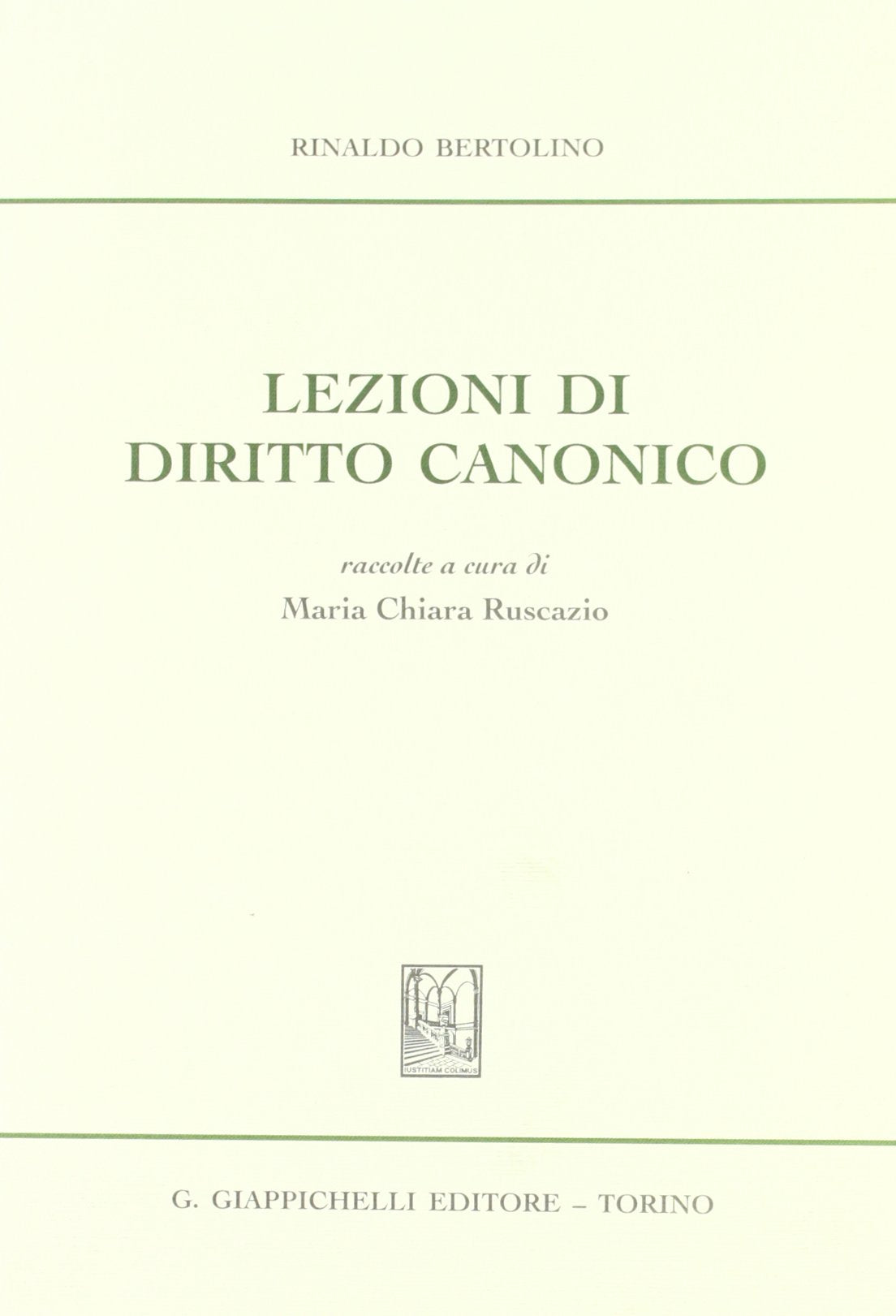 Lezioni di diritto canonico Law