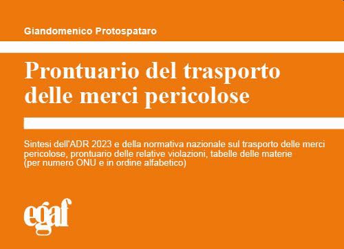Prontuario del trasporto delle merci pericolose book