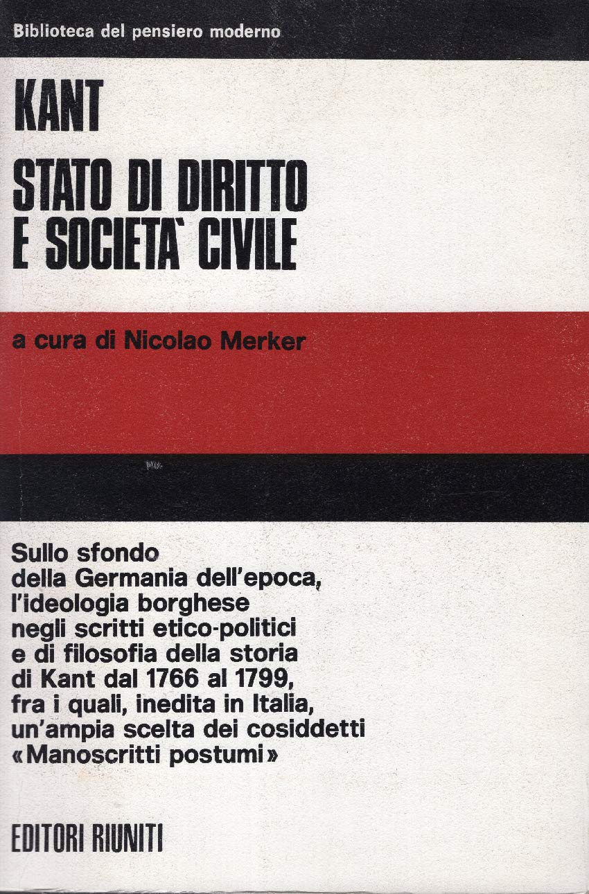 Stato di diritto e società civile (Biblioteca del pensiero moderno) Philosophy