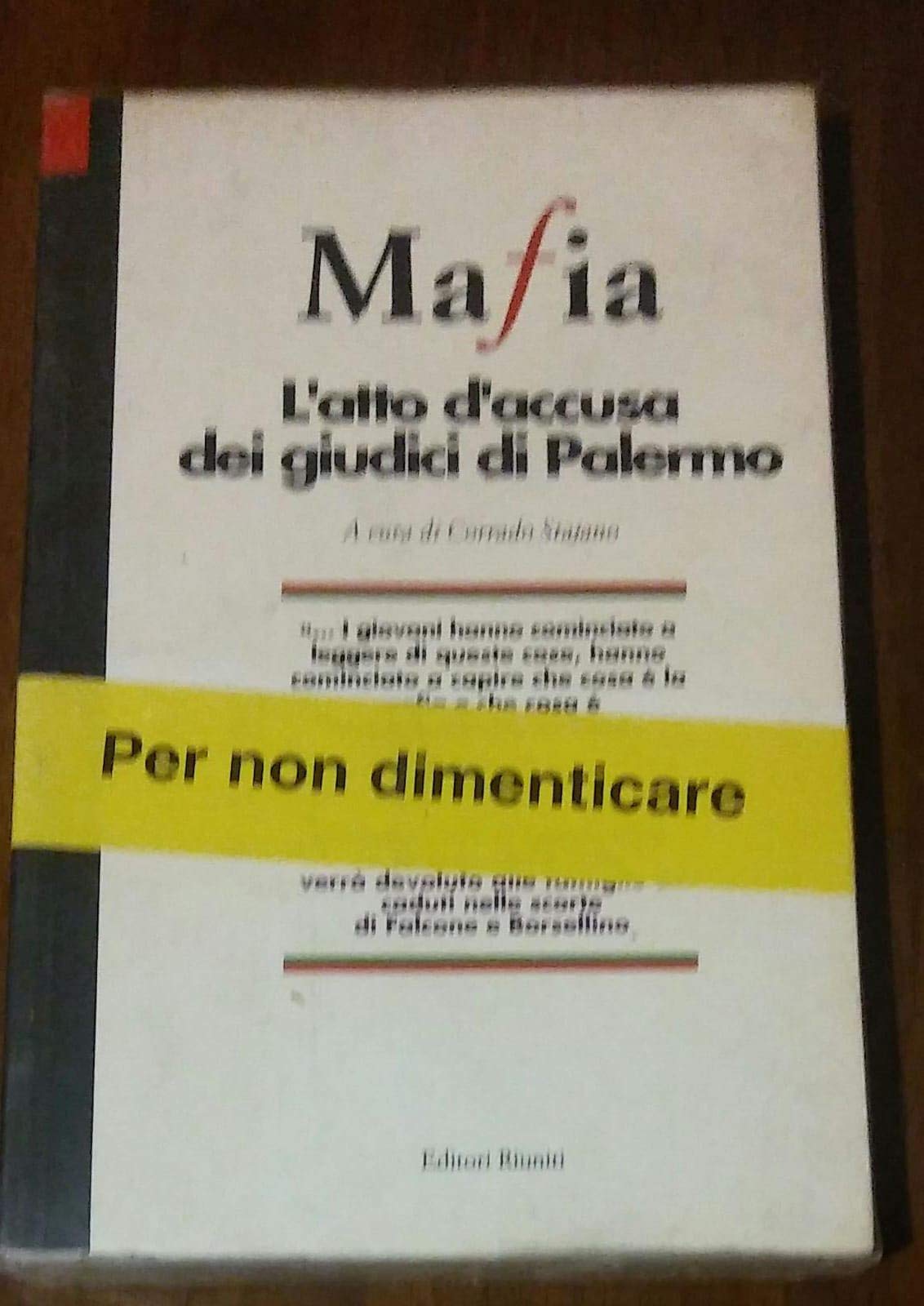 Mafia. L'atto d'accusa dei giudici di Palermo (I libelli) Social Sciences
