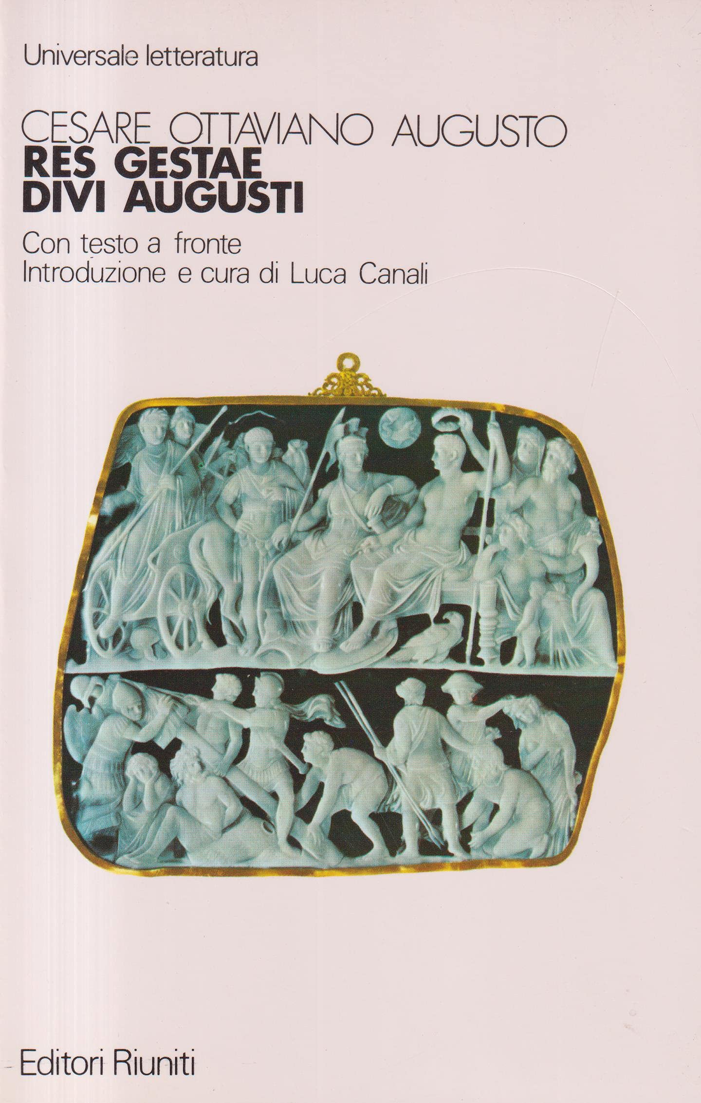 Res gestae divi Augusti. Testo latino a fronte book