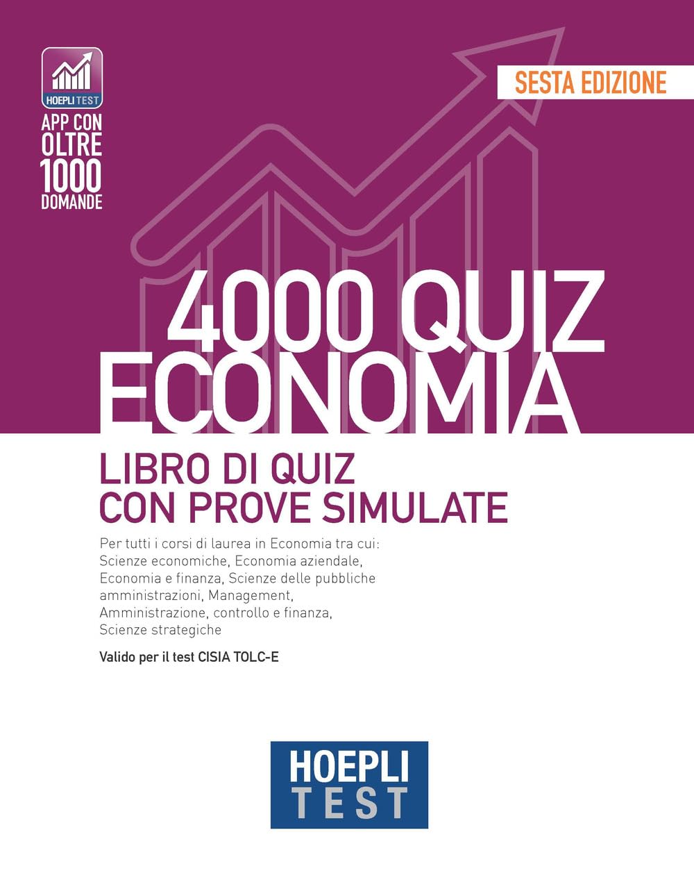 Hoepli test. 4000 quiz economia. Libro di quiz con prove simulate book