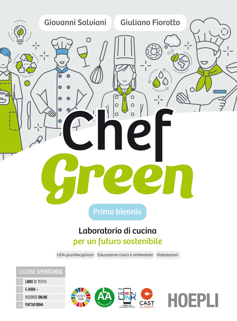 Chef green. Laboratorio di cucina per un futuro sostenibile. Con Quaderno. Per le Scuole superiori. Con e-book. Con espansione online Professional & Reference Books