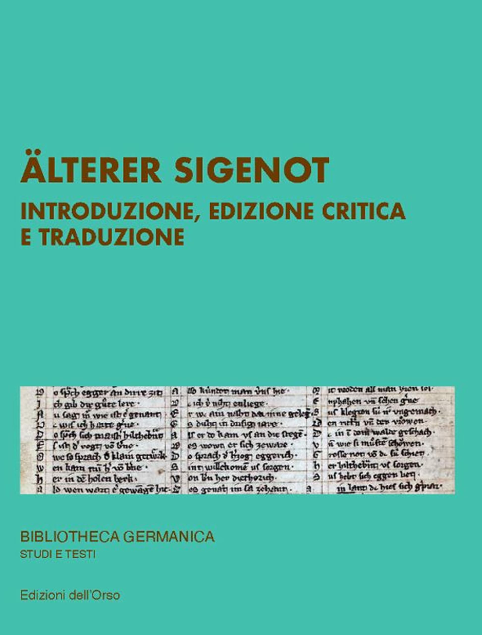 Älterer Sigenot. Introduzione, edizione critica e traduzione book