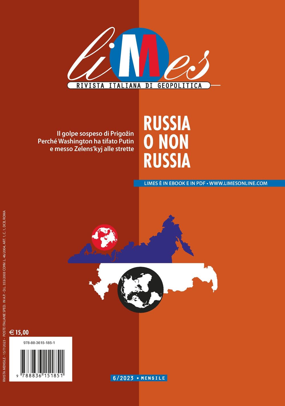 Limes. Rivista italiana di geopolitica. Russia o non Russia (2023) (Vol. 6) book