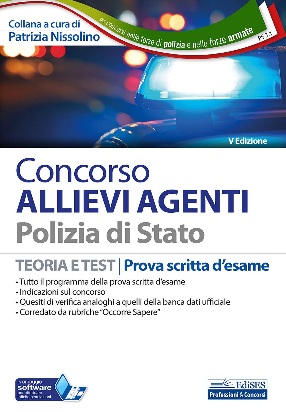 Concorso Allievi Agenti Polizia di Stato: Teoria e Test - Prova scritta d'esame book