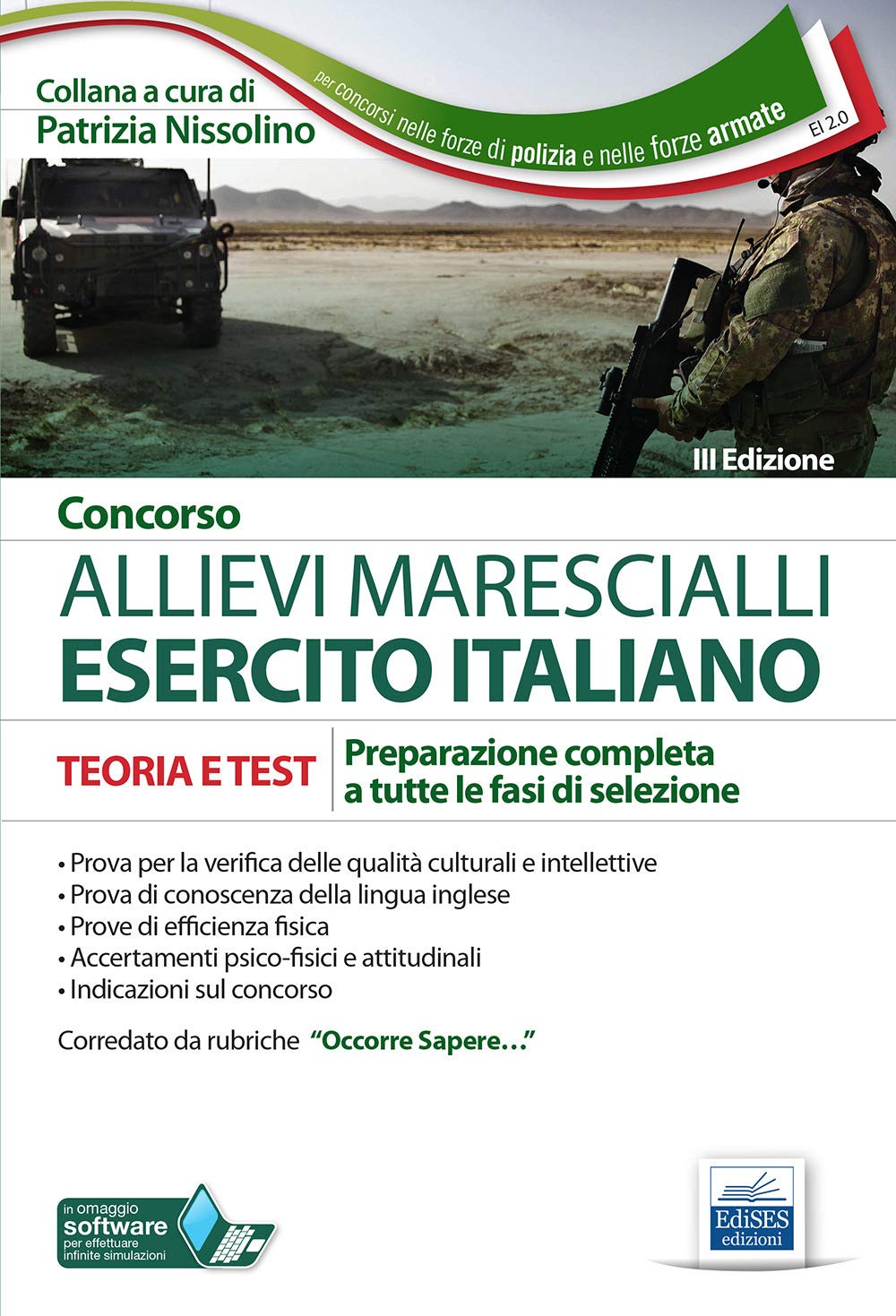 Concorso Allievi Marescialli Esercito Italiano Teoria e Test: Preparazione completa a tutte le fasi di selezione (EI, Band 2) Law