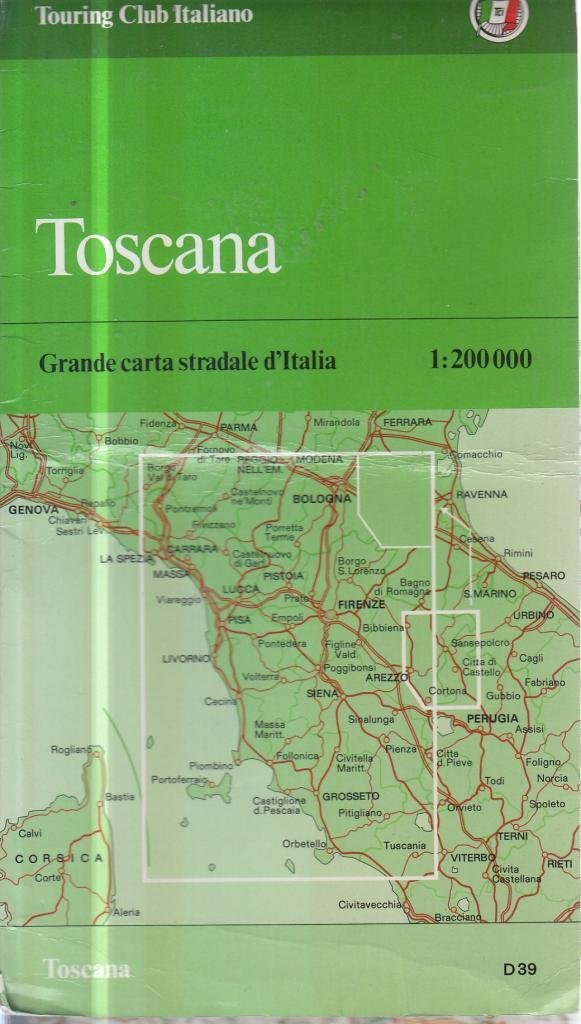 Tuscany Map (Grandi carte d'Italia) Leisure, Home & Garden