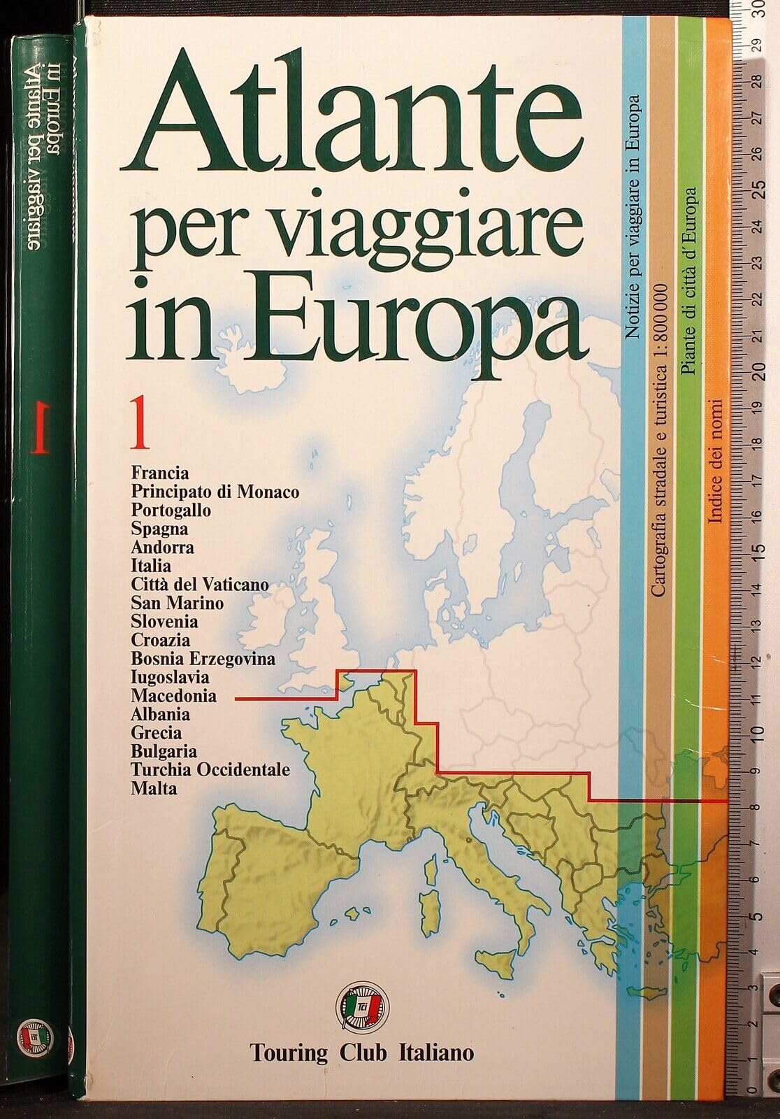 Atlante per viaggiare in Europa sud book