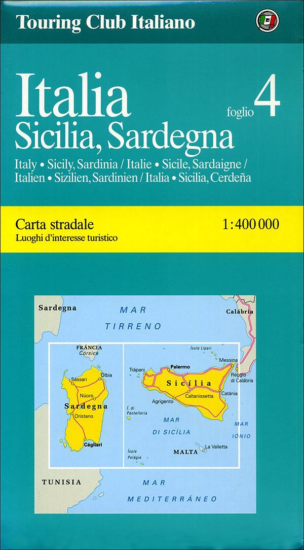 Italia: Sicilia, Sardegna /Italy: Sicily, Sardinia /Italien: Sizilien, Sardinien: 1:400000: Sizilien, Sardinien. Strassenkarte. Engl.-Französ.-Dtsch.-Italien. (Regional Maps) Maps & Plans