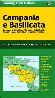 Campania e Basilicata /Campania and Basilicata /Kampanien und Basilikata: 1:200000: Ortsnamenverzeichnis, Strassenentfernungen (Carte regionali 1:200.000) Leisure, Home & Garden
