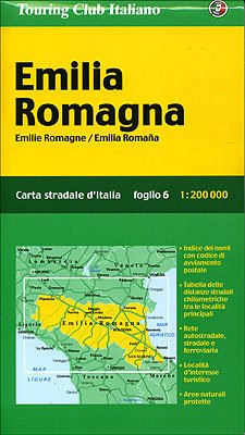 Emilia Romagna /Emilie Romagne /Emilia Romana: 1:200000: Ortsnamenverzeichnis, Strassenentfernungen (Carte Regionali) Leisure, Home & Garden