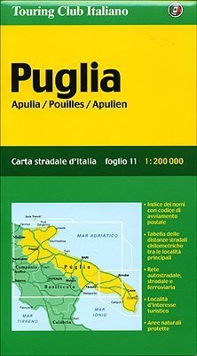 Puglia Apulia /Pouilles /Apulien: 1:200000: Ortsnamenverzeichnis, Strassenentfernungen (Carte Regionali) Leisure, Home & Garden