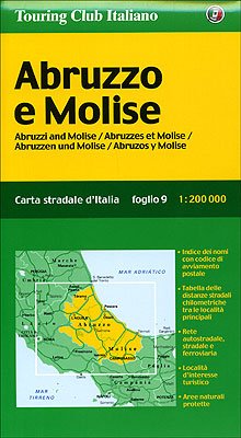 Abruzzo e Molise /Abruzzi and Molise /Abruzzen und Molise: 1:200000: Ortsnamenverzeichnis, Strassenentfernungen (Carte regionali 1:200.000) Leisure, Home & Garden