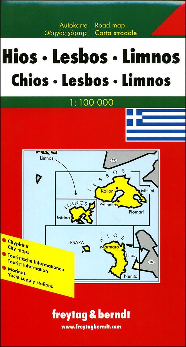 Chio, Lesbo, Lemno 1:100.000. Carta stradale. Ediz. multilingue (Europa mappe stradali turistiche) Leisure, Home & Garden