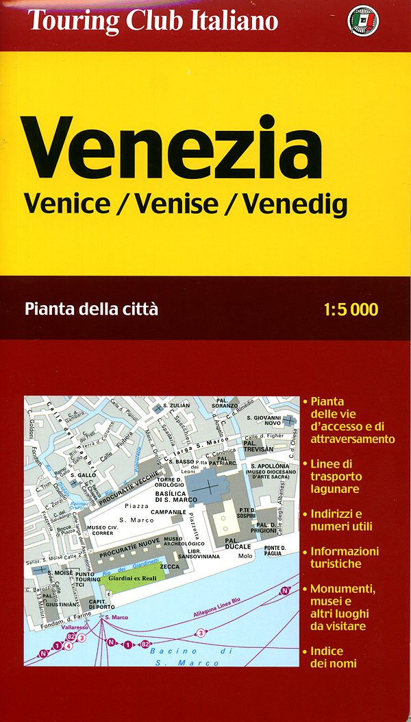 Venezia /Venice /Venise /Venedig: Pianta della città. Ital. /Engl. /Franz. /Dt. 1:5000 (Piante di città) Leisure, Home & Garden