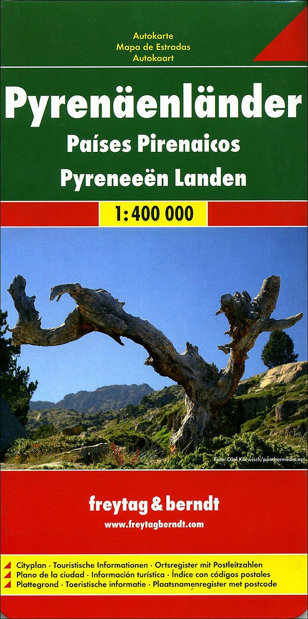 Paesi dei Pirenei 1:400.000. Carta stradale. Ediz multilingue Leisure, Home & Garden