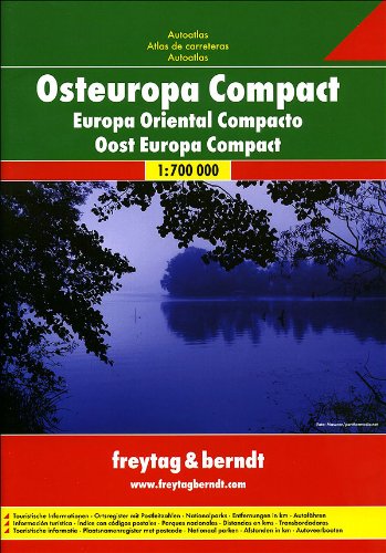 Europa orientale. Atlante stradale compatto 1:700.000 Leisure, Home & Garden