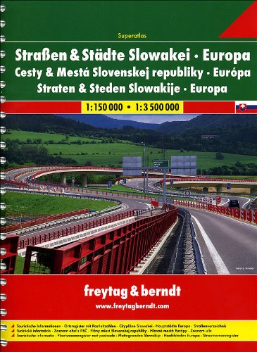 Road cities Slovak Republic atlas 1:150.000 Leisure, Home & Garden