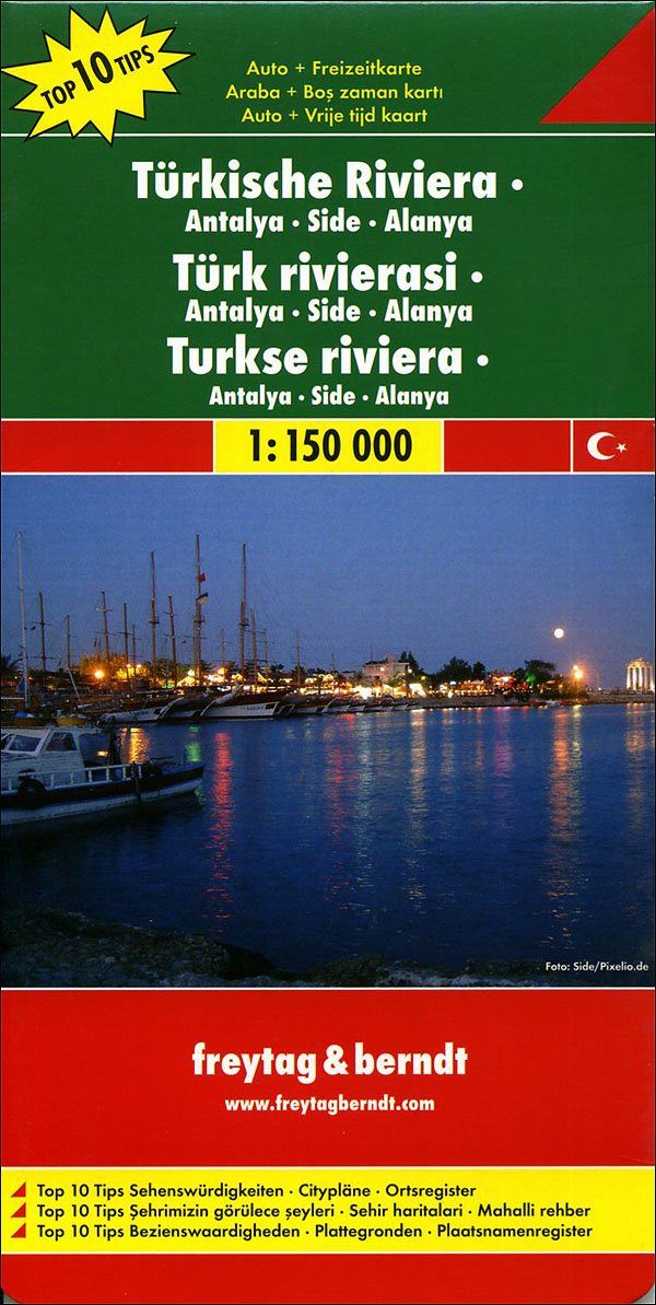 Riviera turca: Antalya, Side, Alanya 1:150.000. Carta stradale e turistica. Ediz. multilingue (Europa mappe stradali turistiche) Leisure, Home & Garden