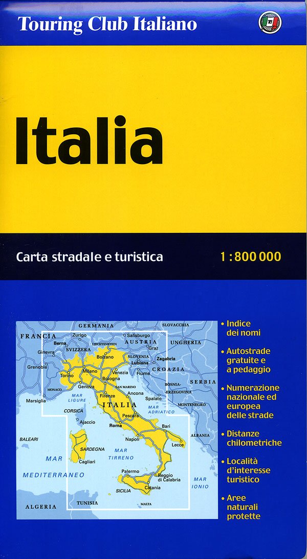 Carta Stradale e turistica Italia: Strassenkarte. Sehenswerte Orte (Carte Stradali D'Europa) Leisure, Home & Garden