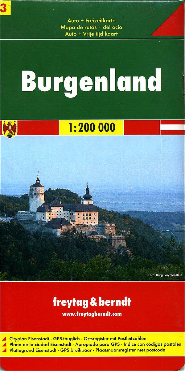 Burgenland 1:200.000. Carta stradale e turistica. Ediz. multilingue (Europa mappe stradali turistiche) Leisure, Home & Garden