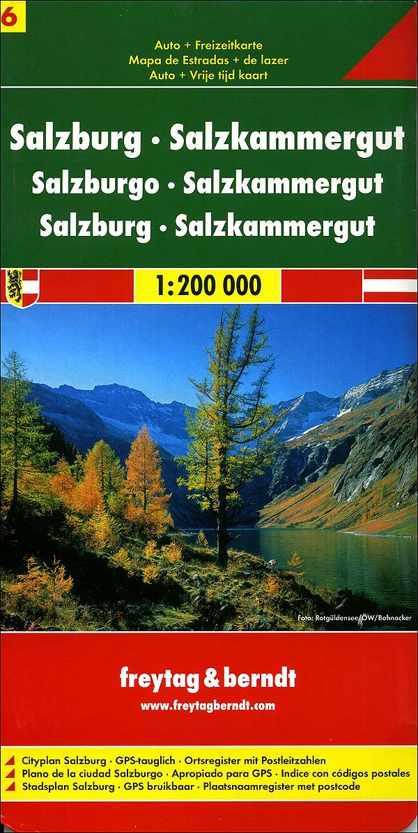Salisburgo, Salzkammergut 1:200.000. Carta stradale e turistica. Ediz. multilingue (Europa mappe stradali turistiche) Leisure, Home & Garden