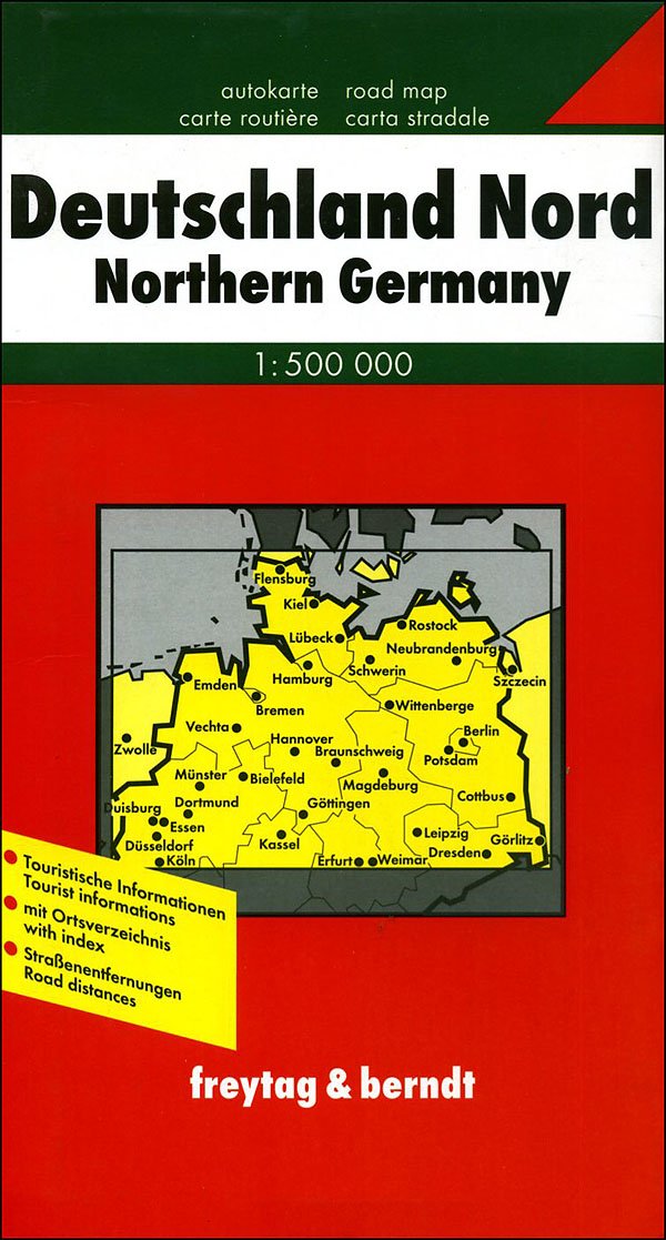 Germania settentrionale 1:500.000. Carta stradale. Ediz. multilingue (Europa mappe stradali turistiche) Leisure, Home & Garden