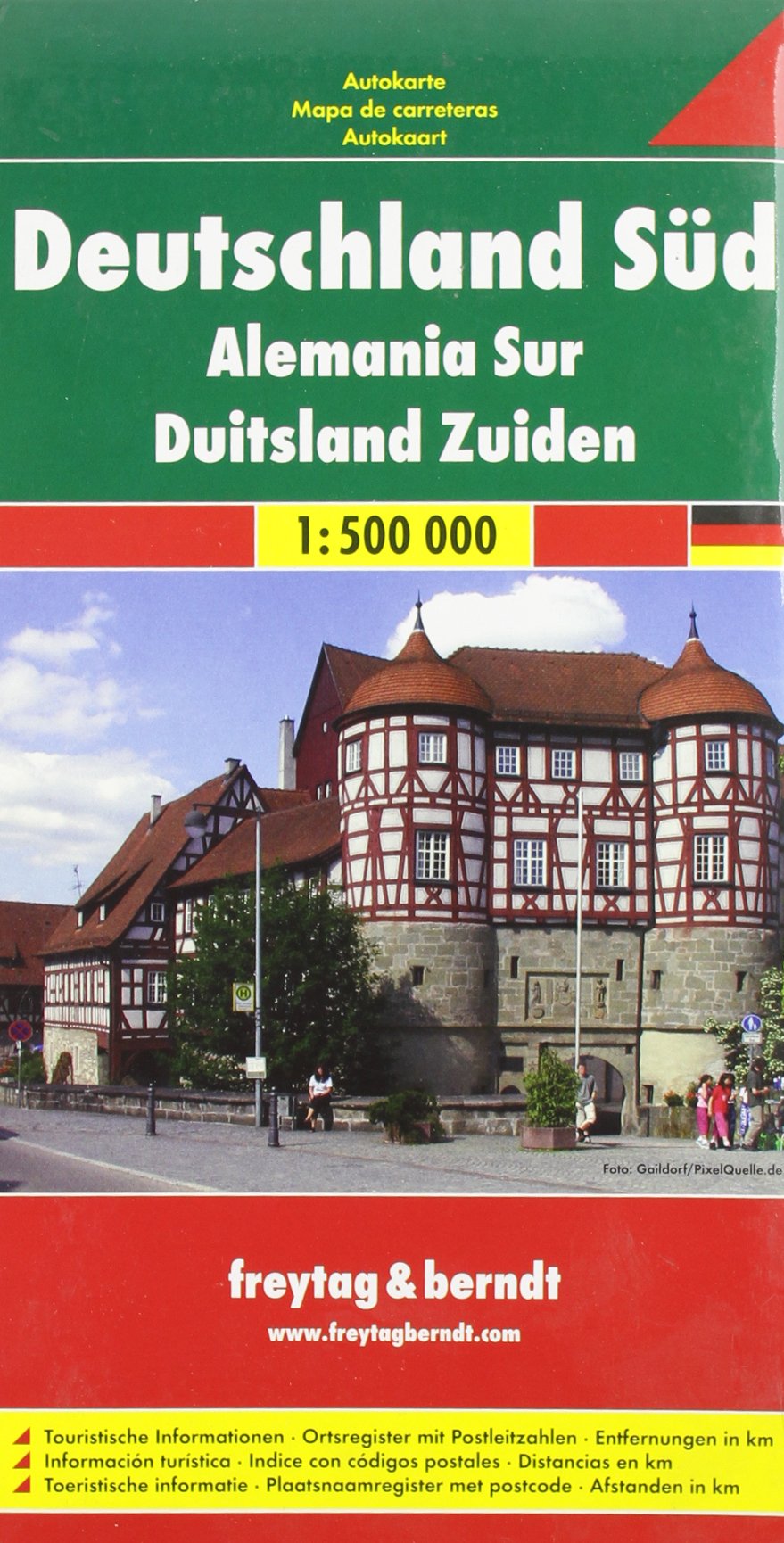 Germania meridionale 1:500.000. Carta stradale. Ediz. multilingue (Europa mappe stradali turistiche) Leisure, Home & Garden